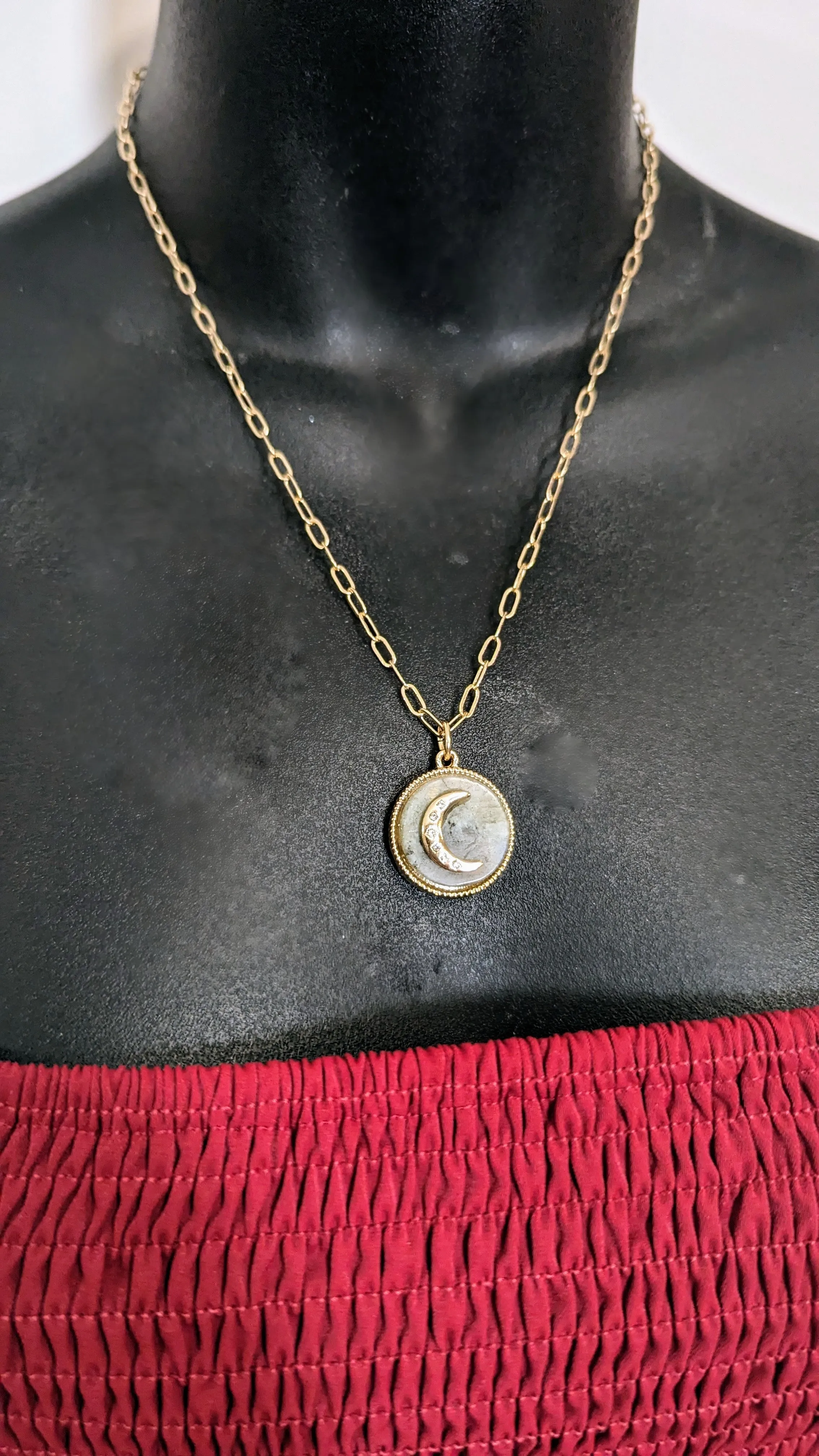 Stone Moon Necklace