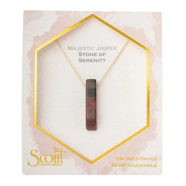 Stone Point Necklace:  Majestic Jasper