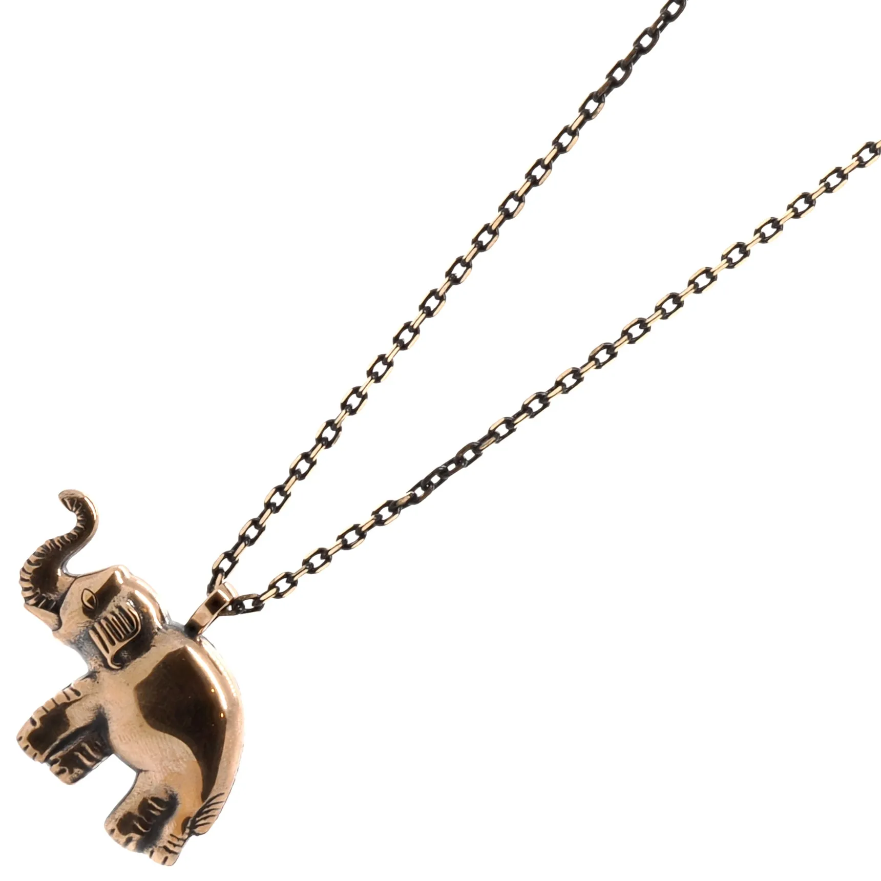 Symbol Of Luck Elephant Long Chain Necklace