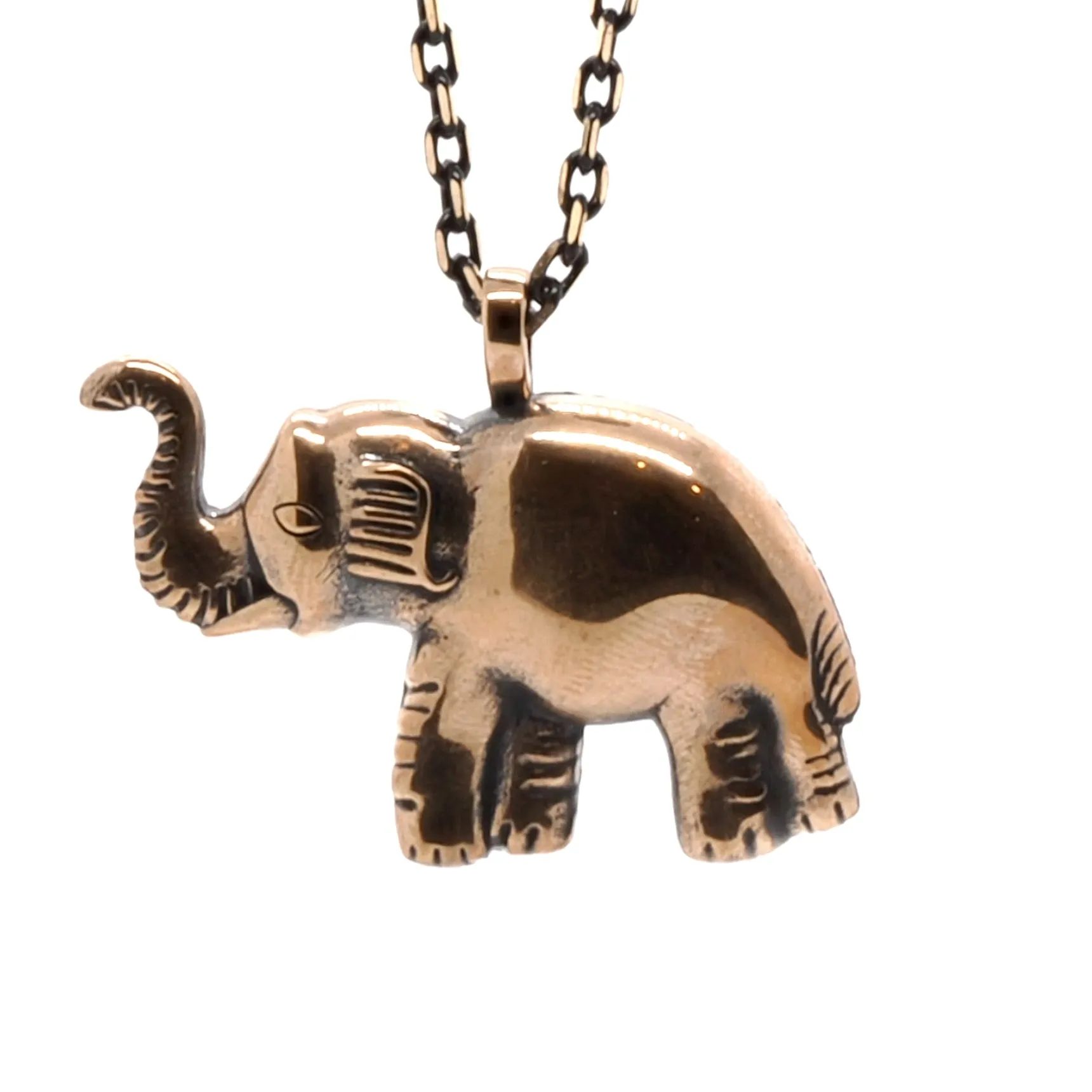 Symbol Of Luck Elephant Long Chain Necklace