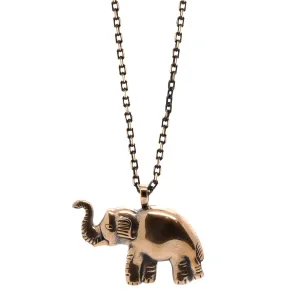 Symbol Of Luck Elephant Long Chain Necklace