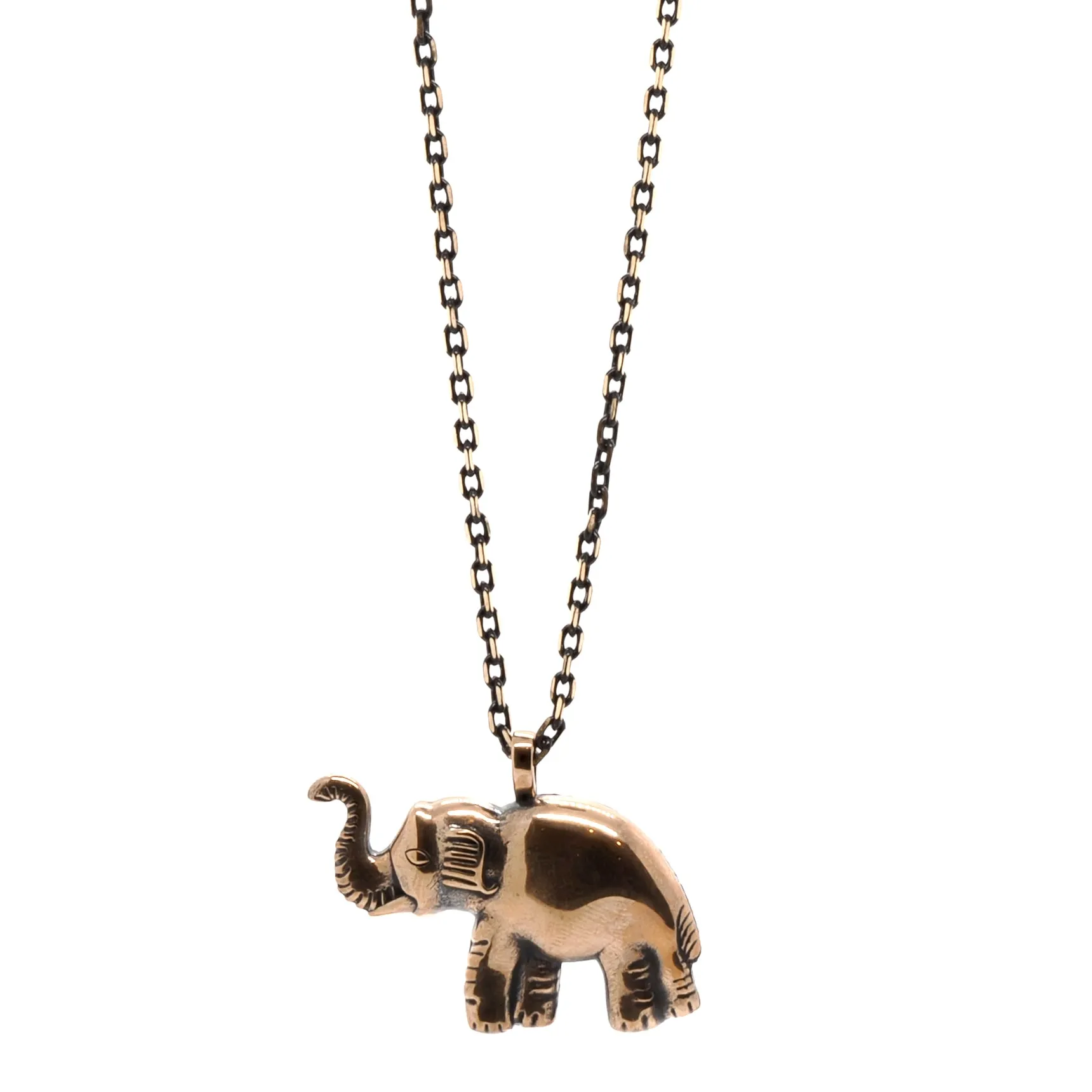 Symbol Of Luck Elephant Long Chain Necklace