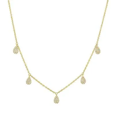 Teardrop Drop Necklace
