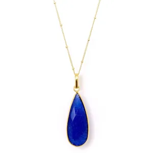 Teardrop Necklace in Sapphire