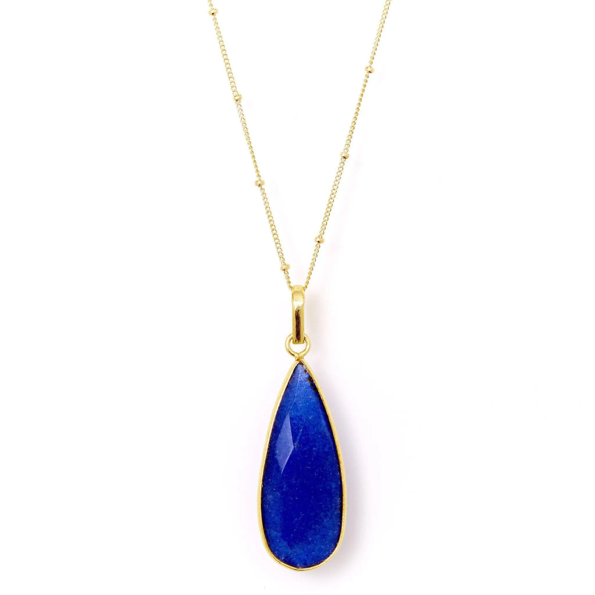 Teardrop Necklace in Sapphire