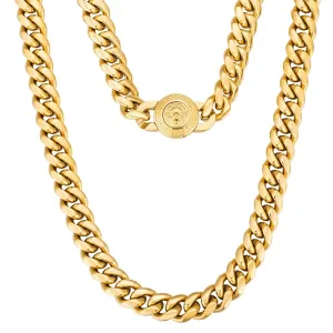 The King - 12mm Cuban Link Chain in 18K Gold Plated
