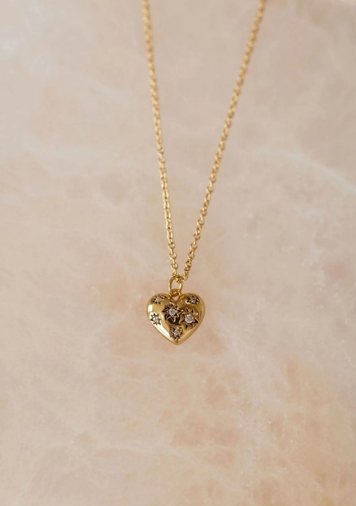 The Land of Salt Heart Amulet Necklace