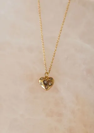 The Land of Salt Heart Amulet Necklace