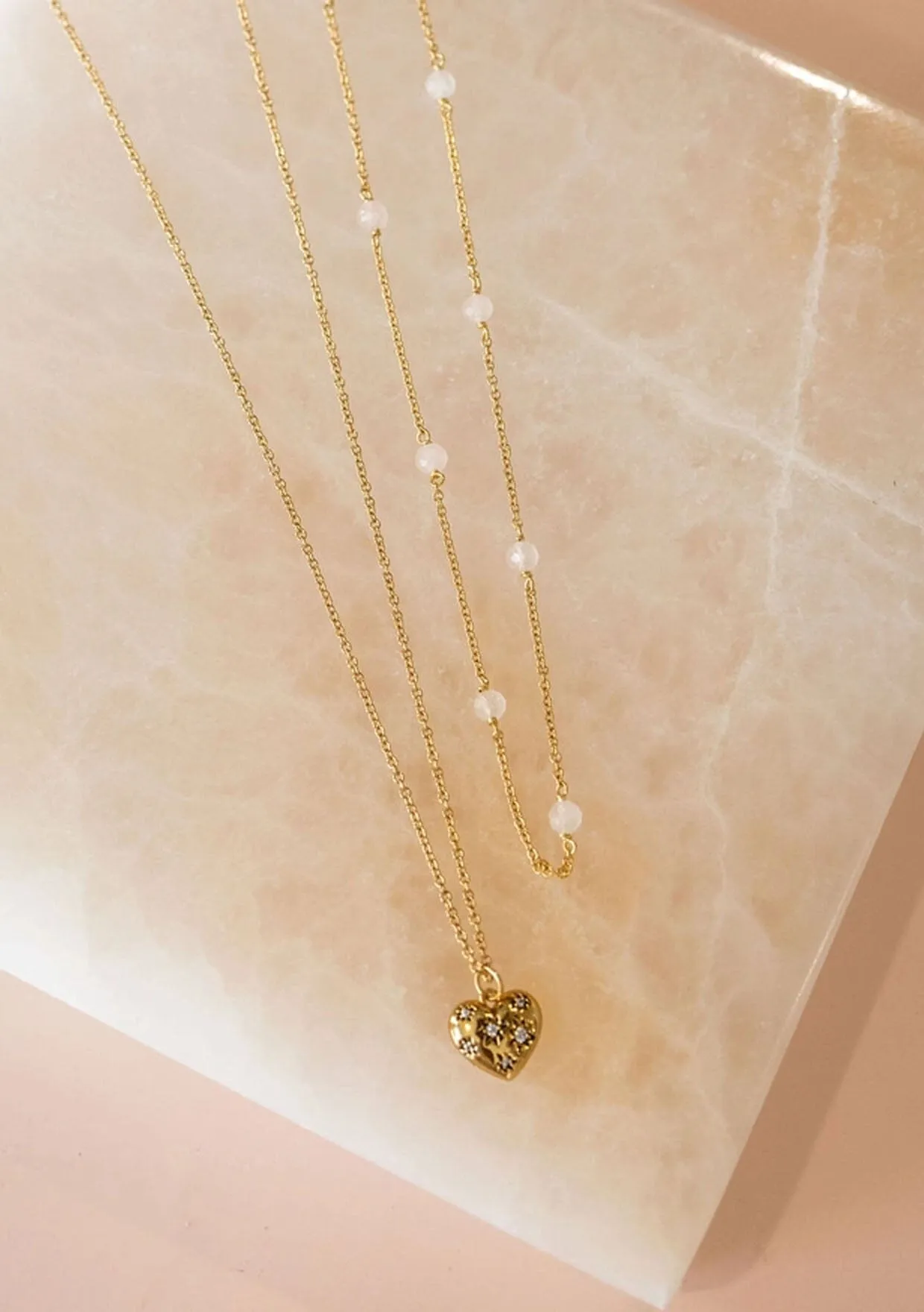 The Land of Salt Heart Amulet Necklace