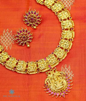 The Prachin Antique Silver Lakshmi Necklace