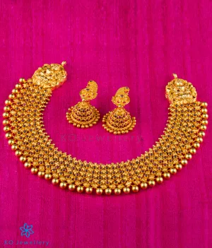 The Shri Antique Silver Lakshmi Necklace