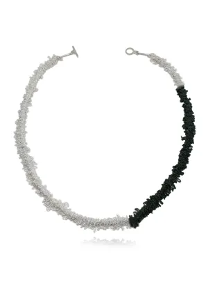 Tickle III Necklace Silver & Black