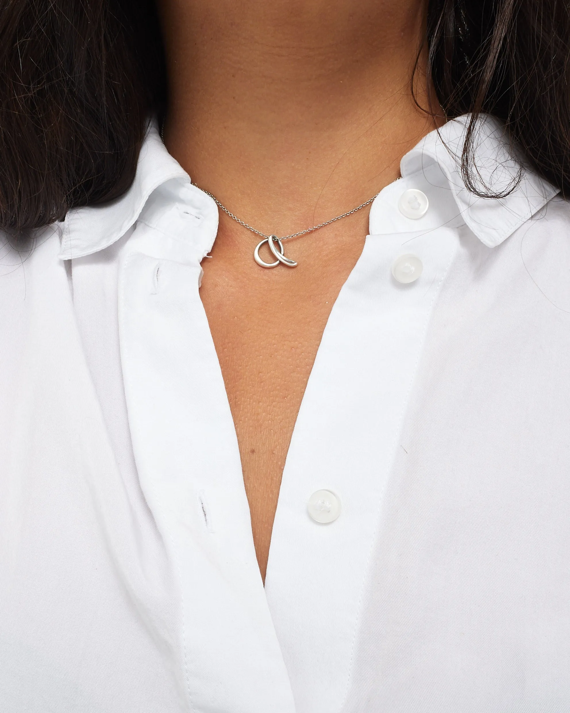 Tiffany & Co. Elsa Peretti Alphabet Letter "A" Necklace