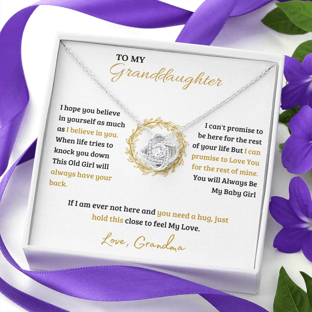 To My Granddaughter | Love Knot Necklace