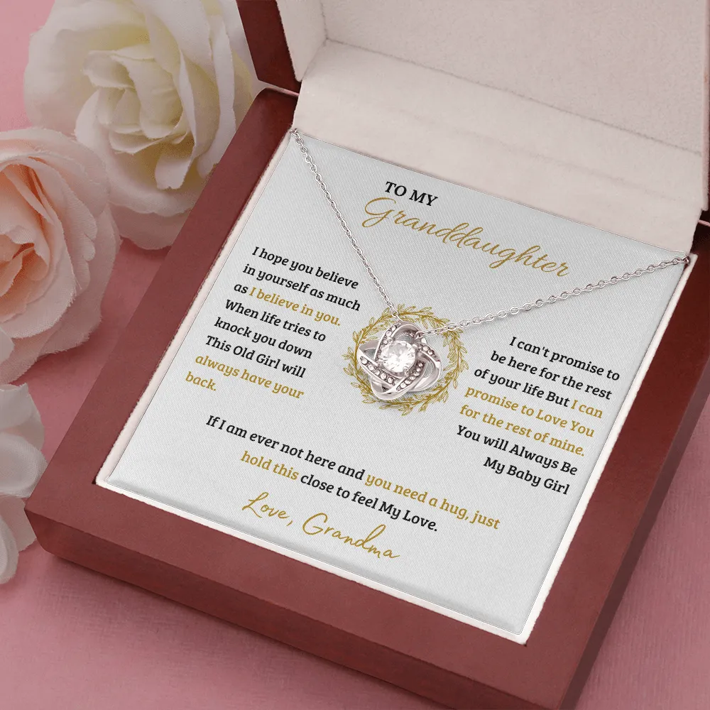 To My Granddaughter | Love Knot Necklace
