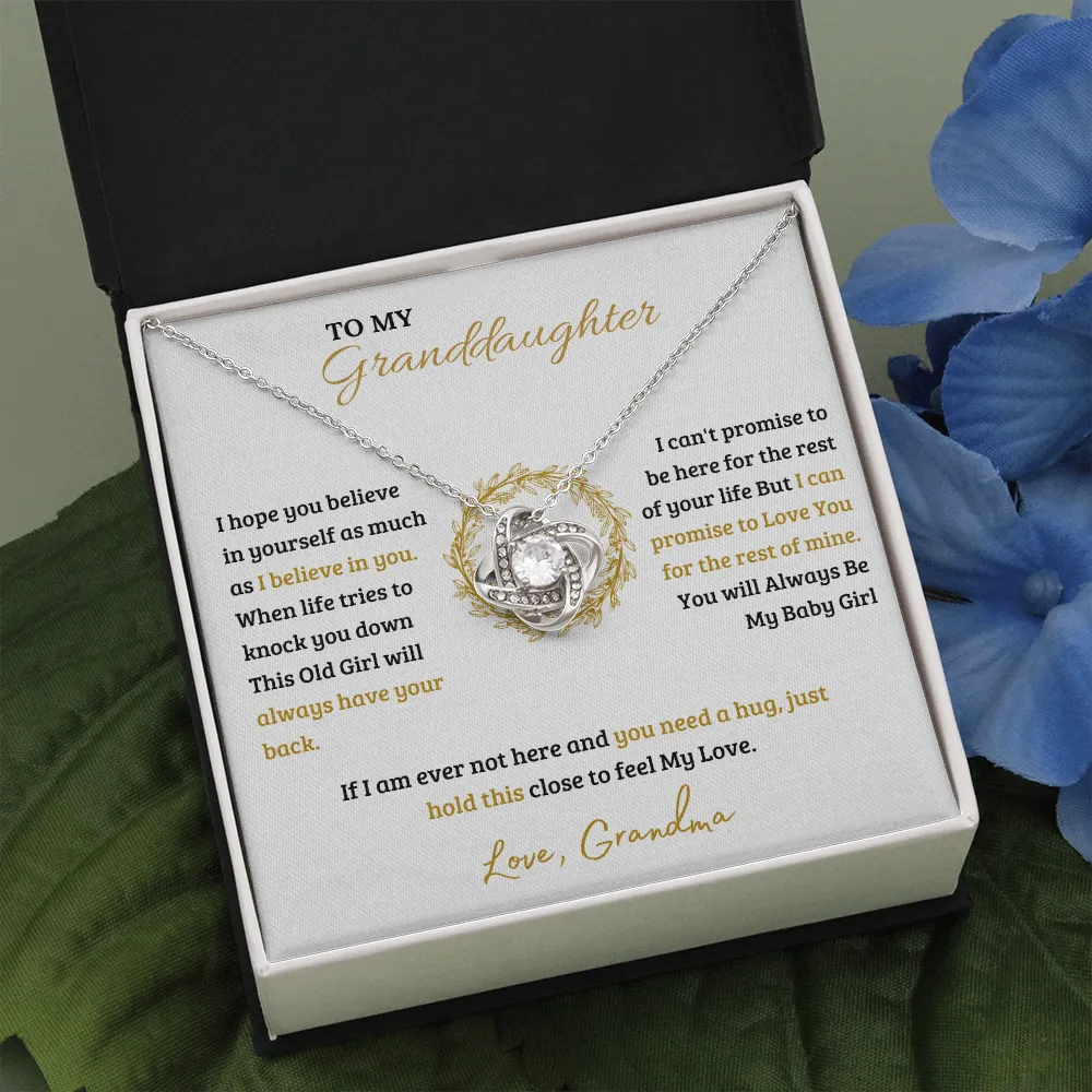 To My Granddaughter | Love Knot Necklace