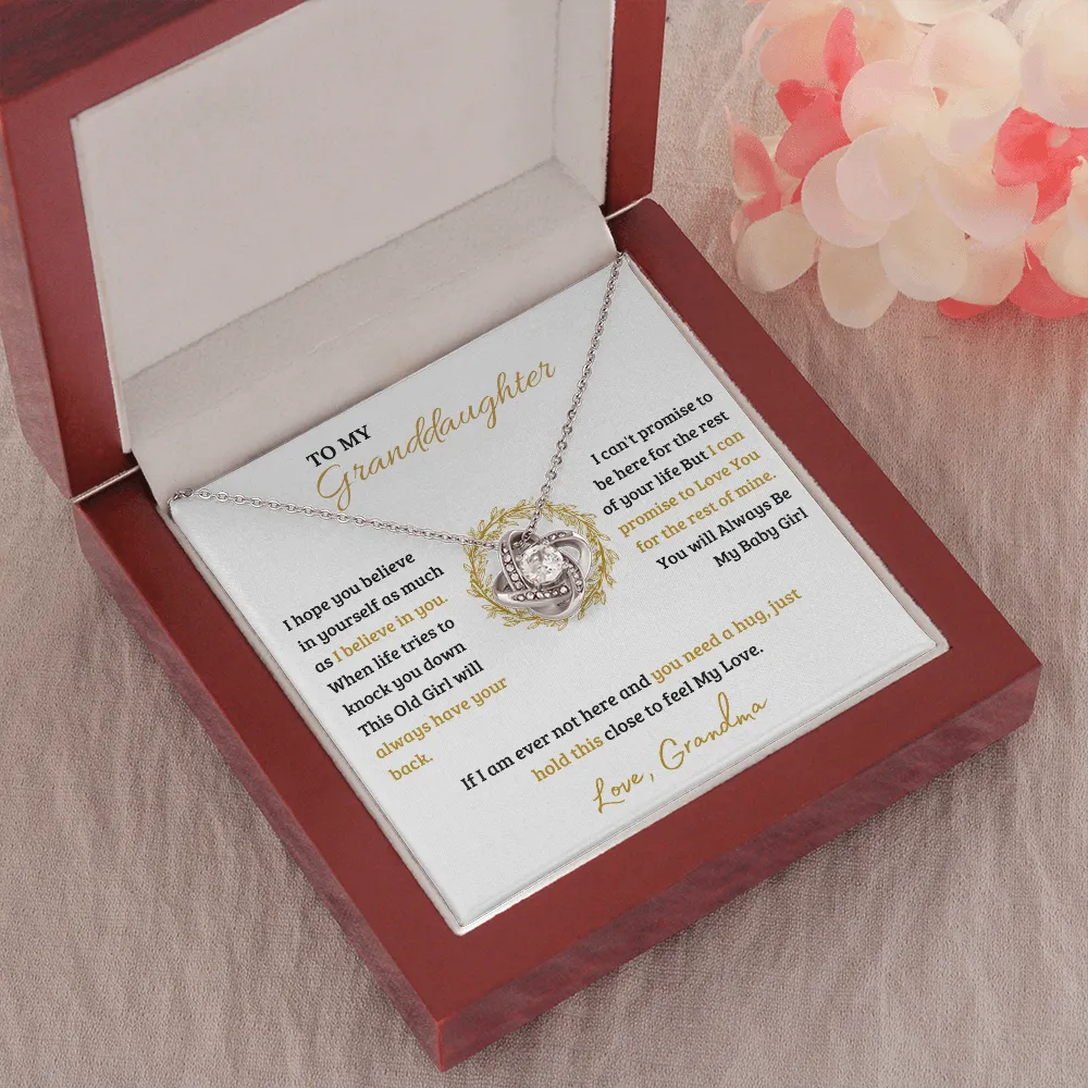 To My Granddaughter | Love Knot Necklace
