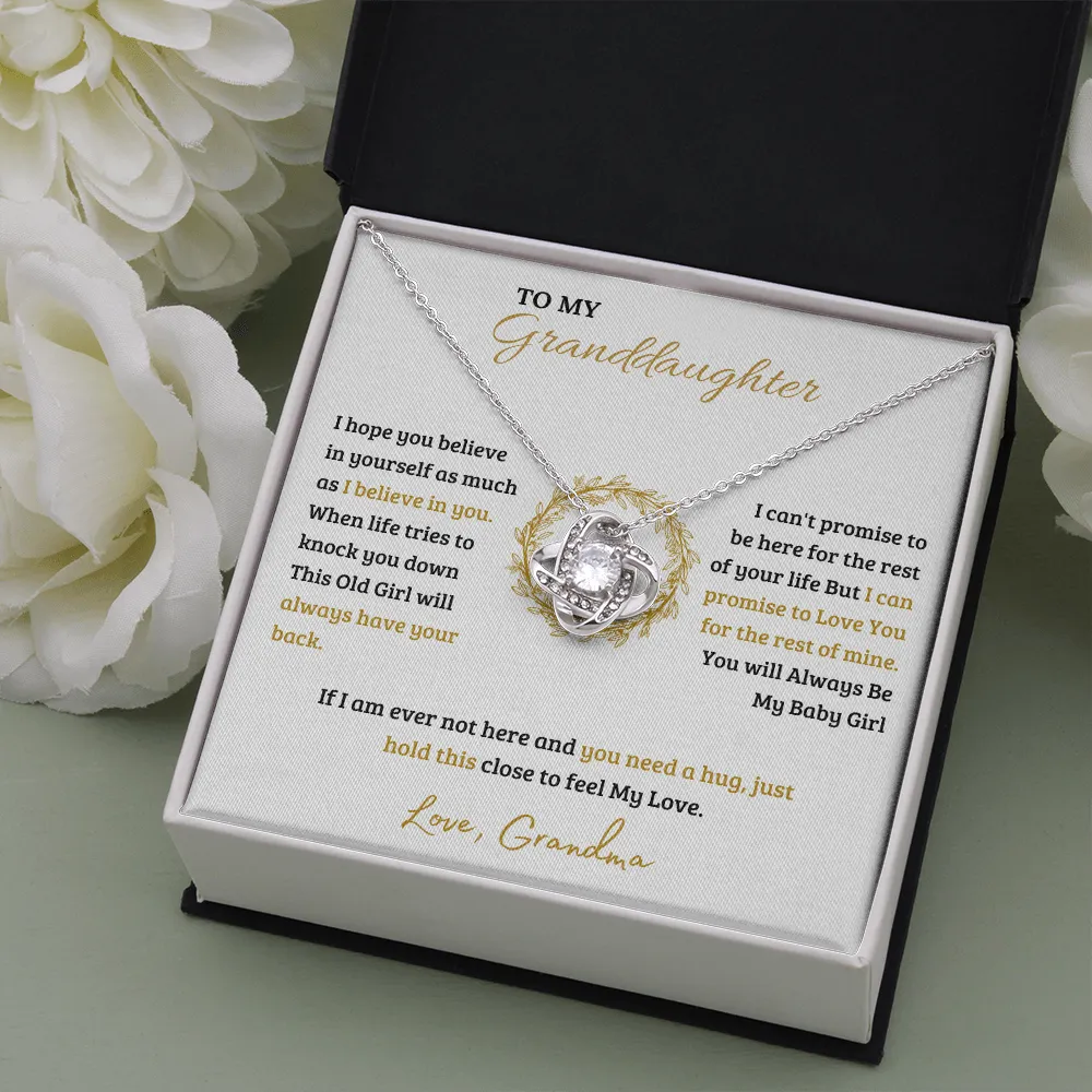 To My Granddaughter | Love Knot Necklace
