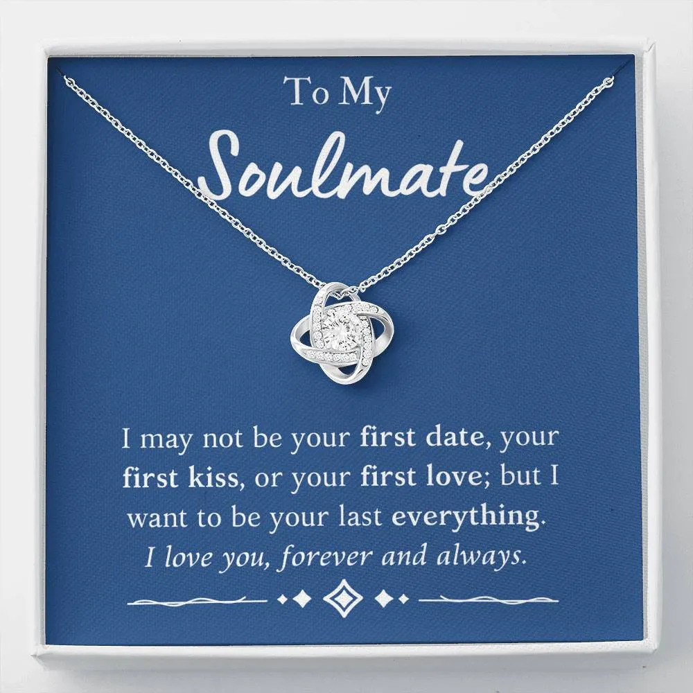 To My Soulmate Love Knot Necklace