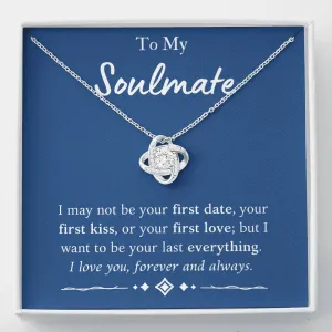 To My Soulmate Love Knot Necklace