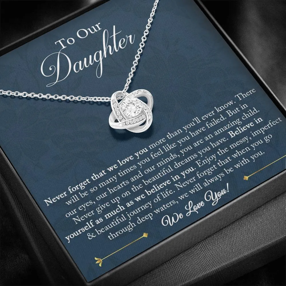 To Our Daughter Necklace, Christmas Gift for Daughter from Mom and Dad, Daughter Gift from Mom and Dad, Daughter Necklace
