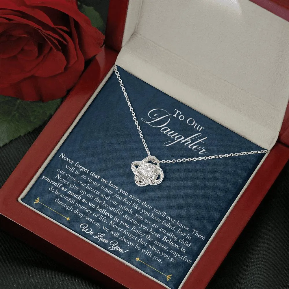 To Our Daughter Necklace, Christmas Gift for Daughter from Mom and Dad, Daughter Gift from Mom and Dad, Daughter Necklace