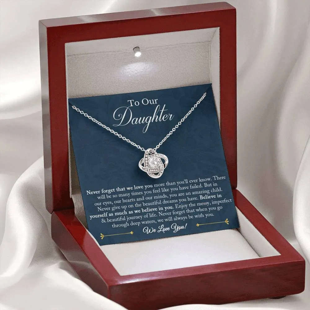 To Our Daughter Necklace, Christmas Gift for Daughter from Mom and Dad, Daughter Gift from Mom and Dad, Daughter Necklace