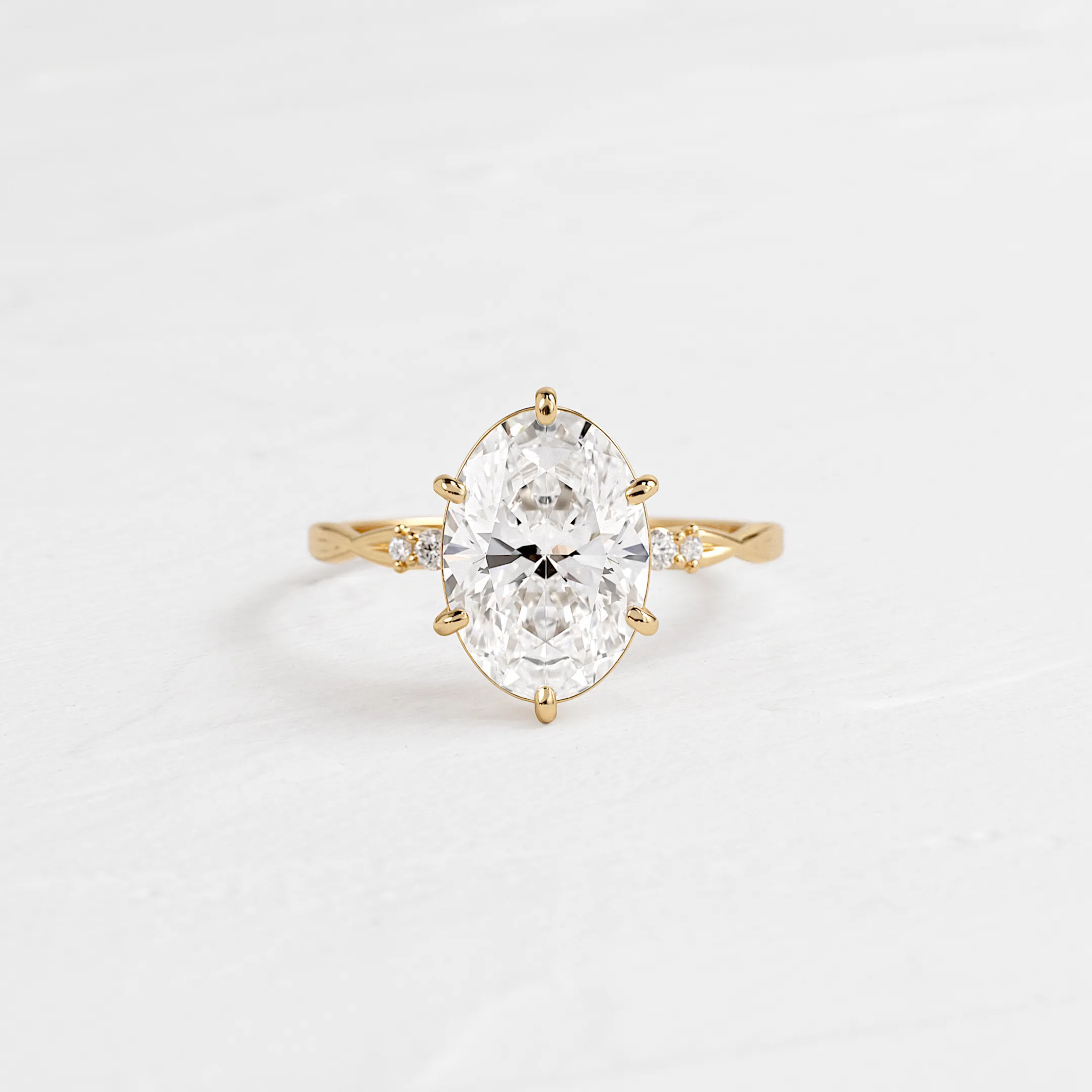 Trestle Ring, Oval Cut