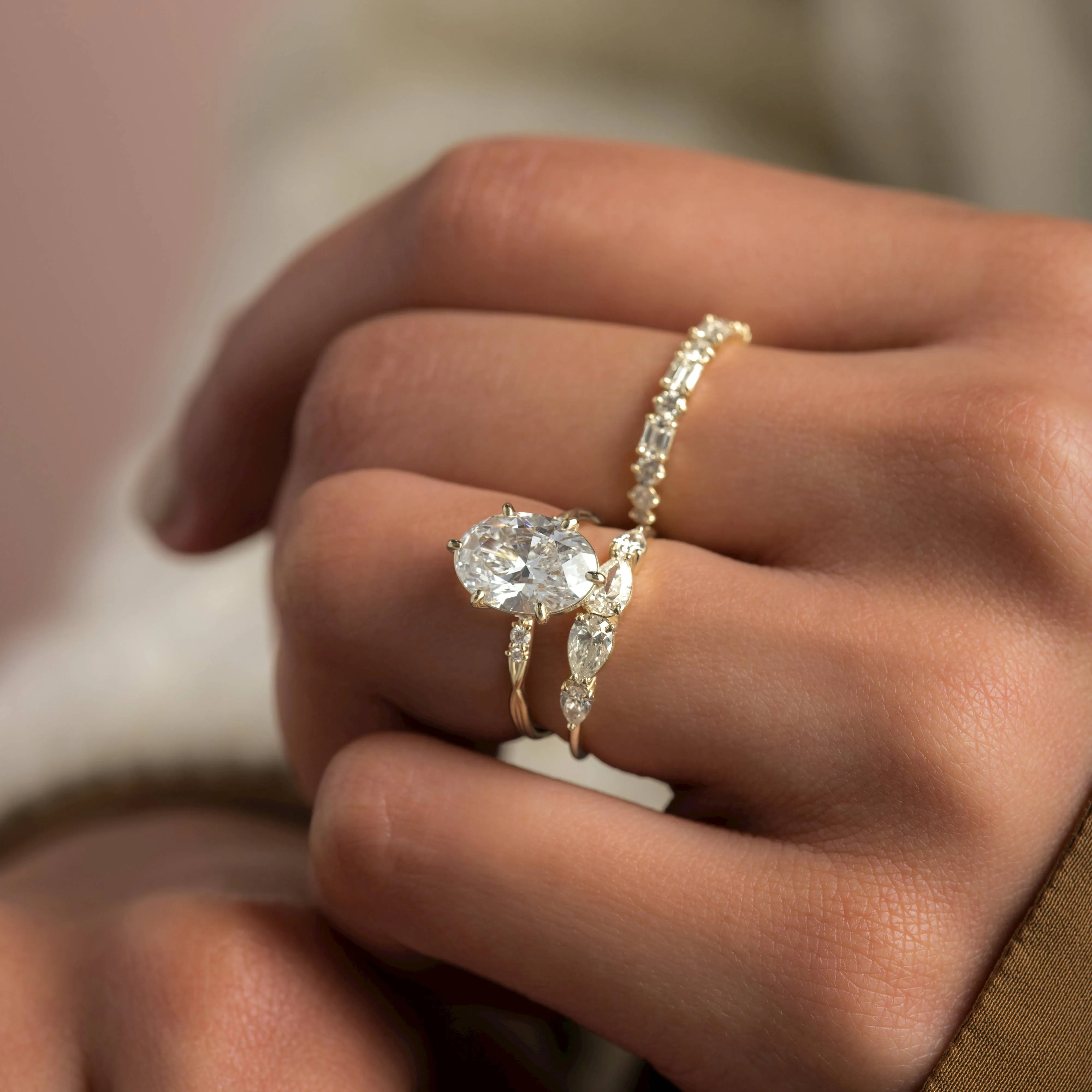 Trestle Ring, Oval Cut