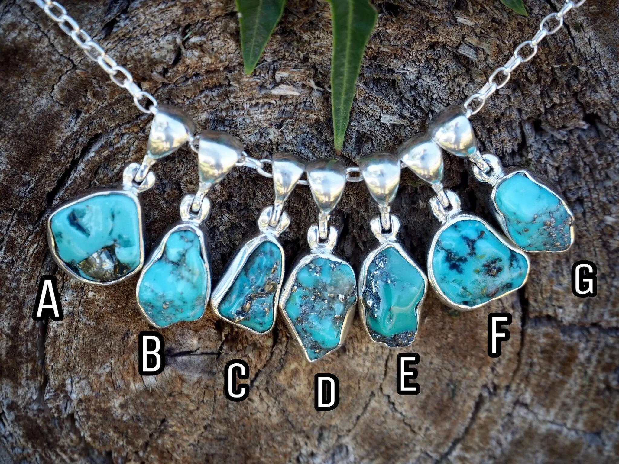 Turquoise Nugget with Pyrite Necklace