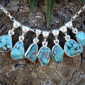 Turquoise Nugget with Pyrite Necklace