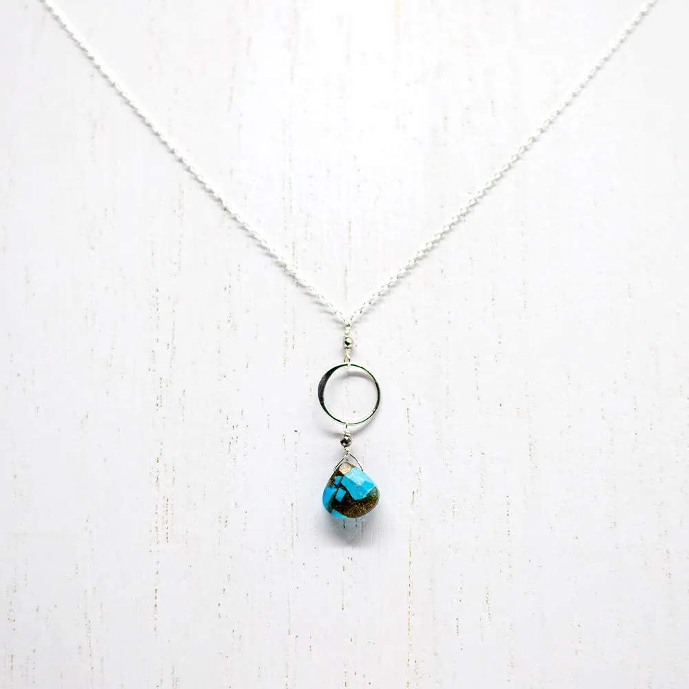 Turquoise Silver Ring Set