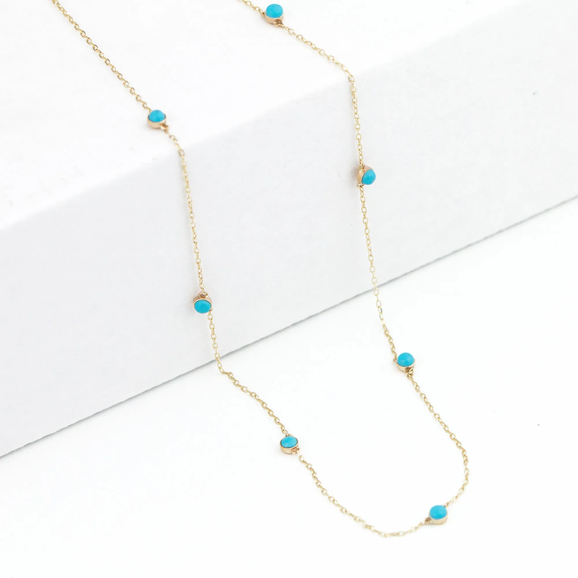 Turquoise Station Necklace