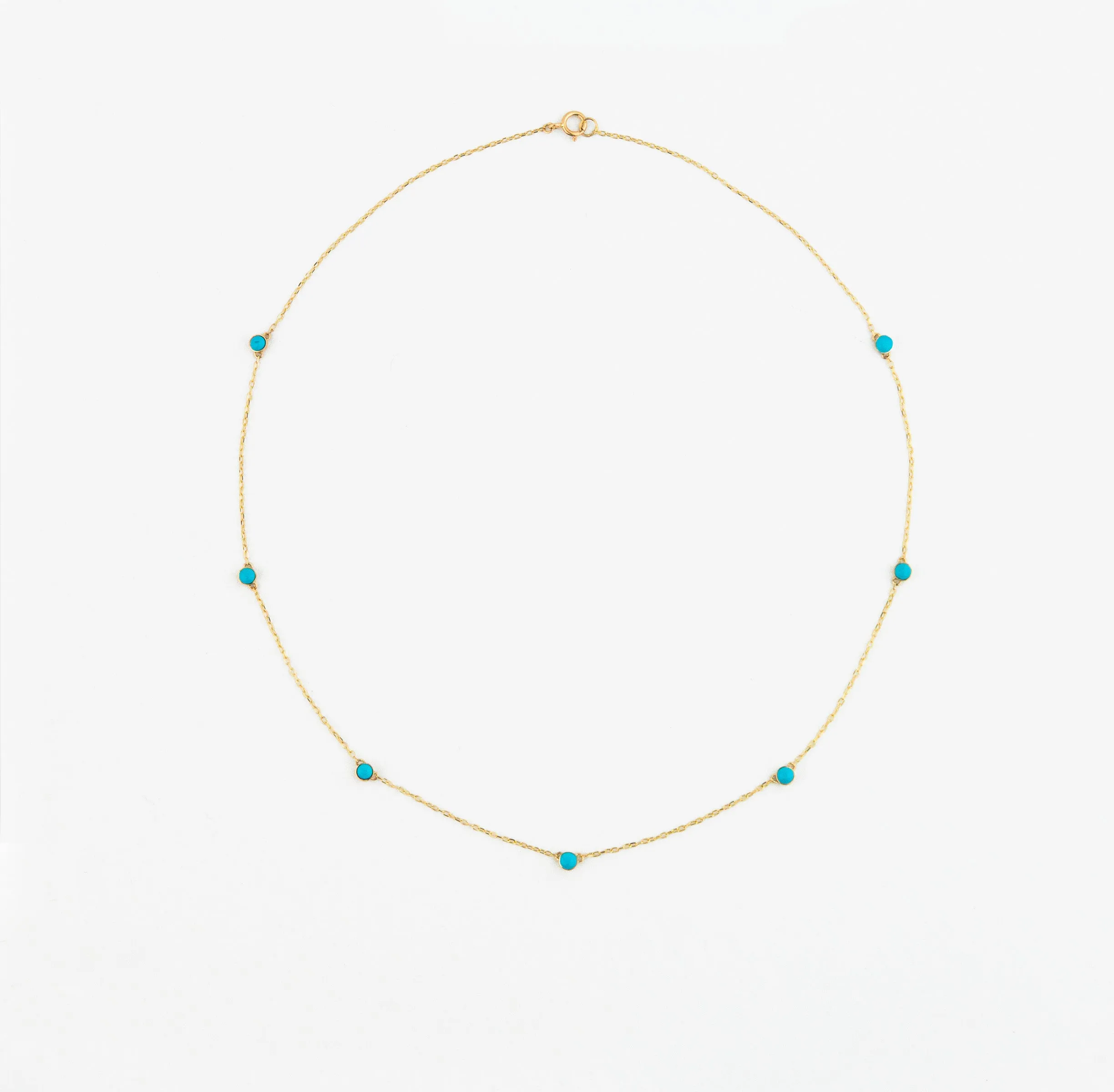 Turquoise Station Necklace