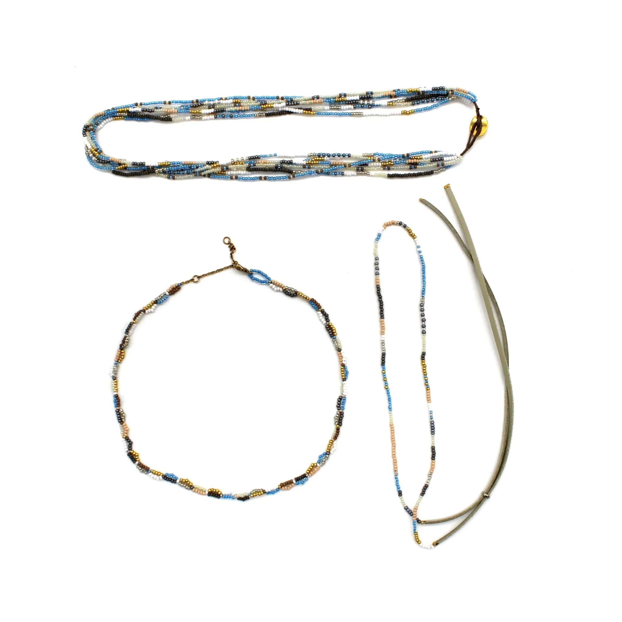Twist  Necklace - BLUE JAY