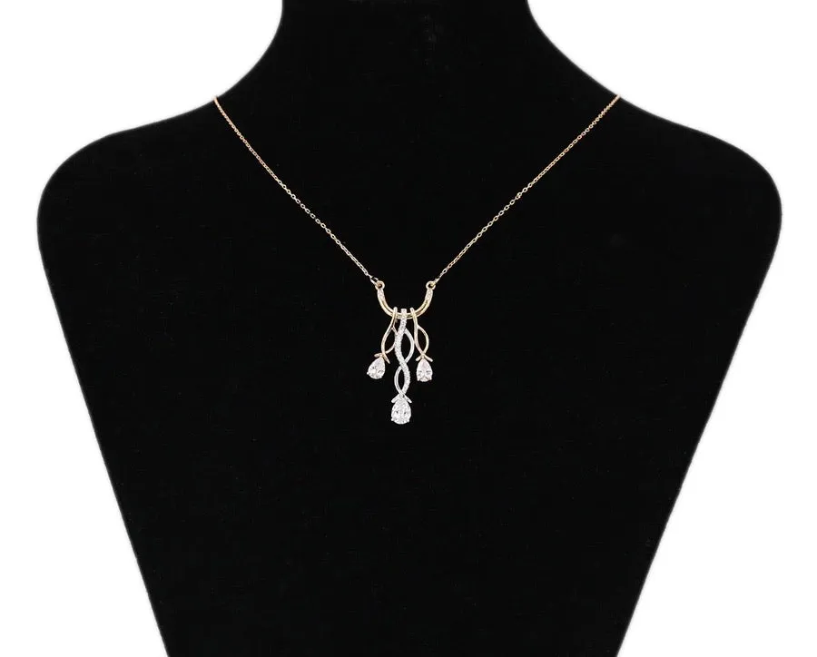 Unique Design Diamond Multicolor Necklace