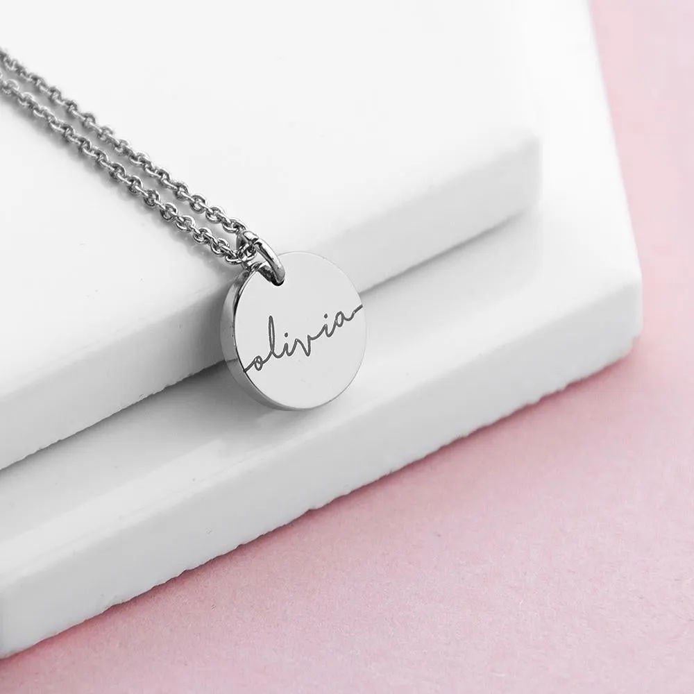 Unique Personalised Disc Necklace