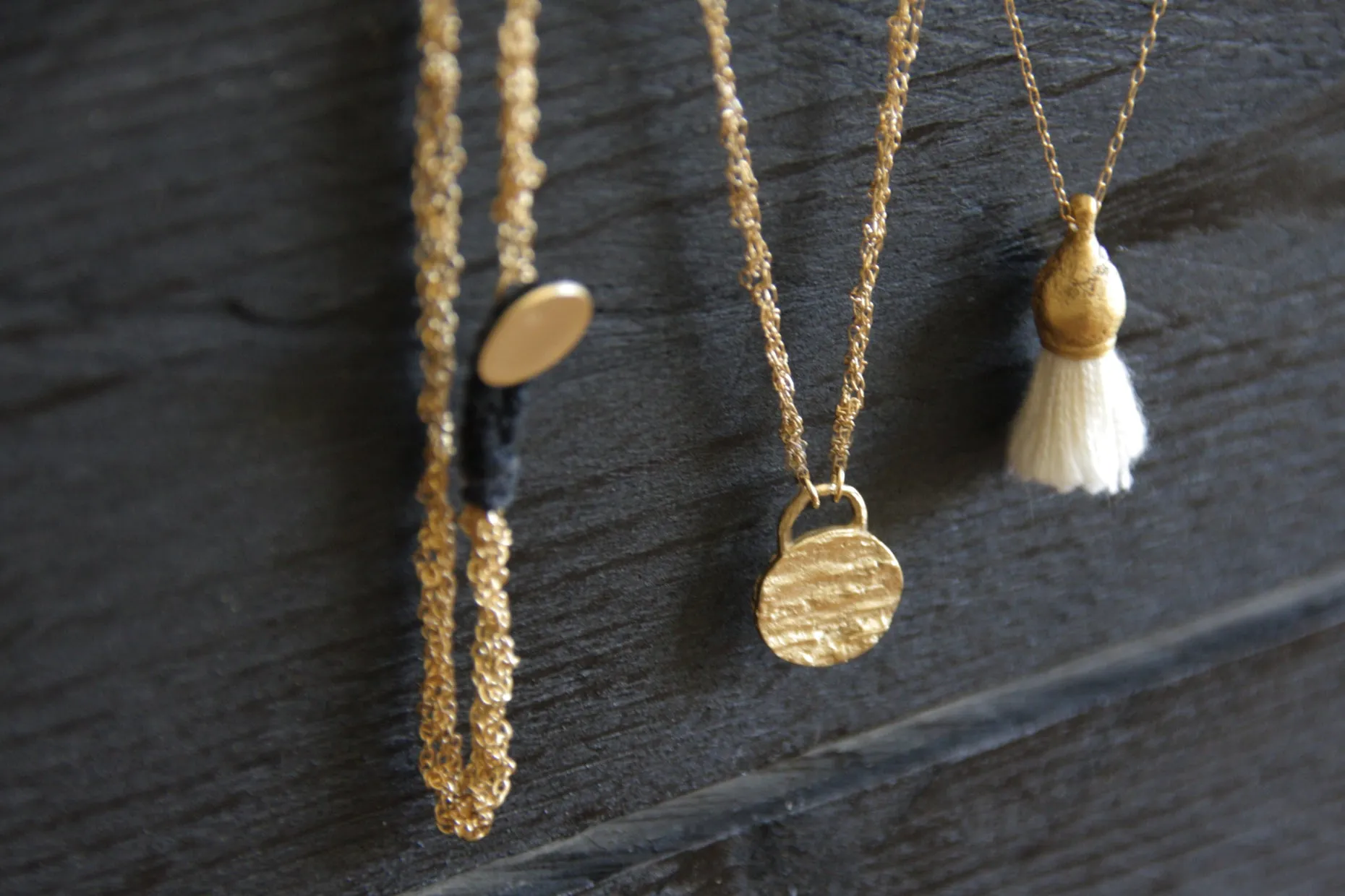 Unique White Tassel Necklace Inspired by nature