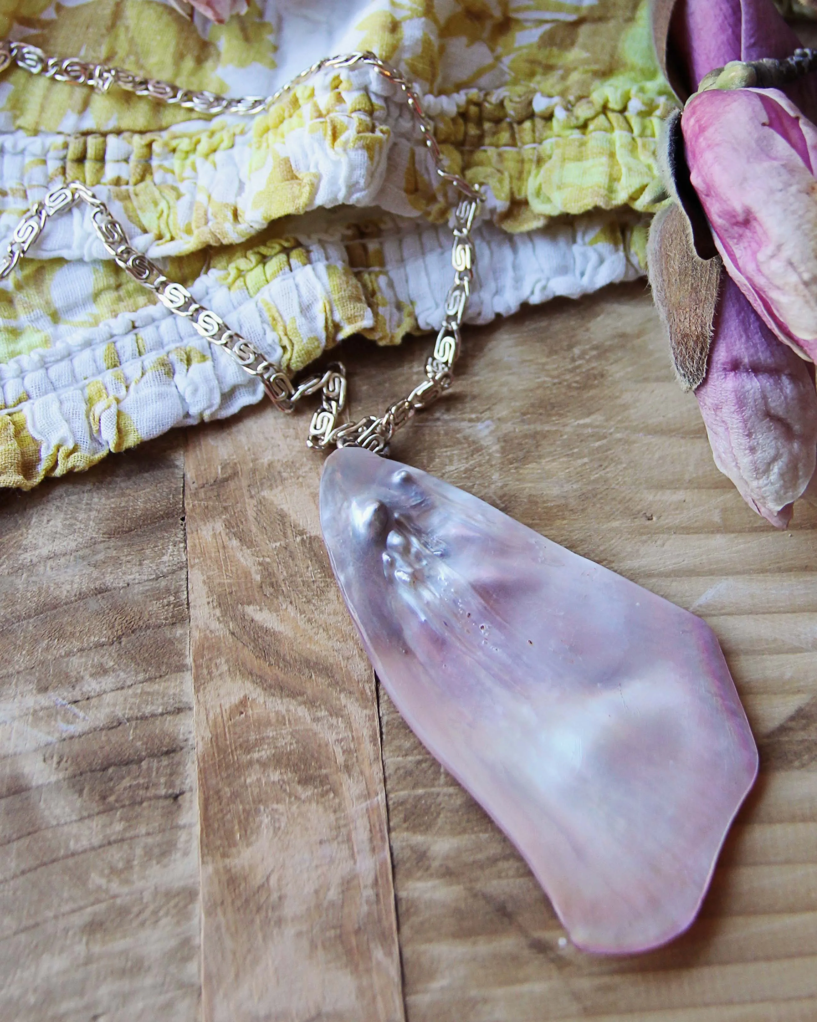Vintage Abalone Necklace