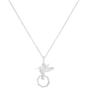 Vurchoo Honduras Silver Humming Bird Necklace