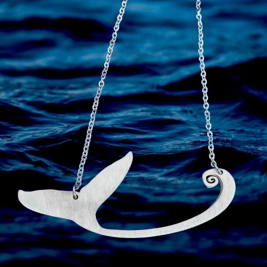 Whale Tail Stainless Steel Necklace