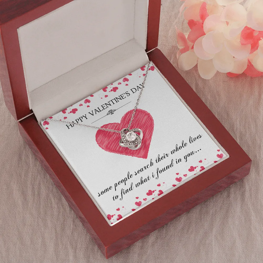 What I Found In You Love Knot Necklace