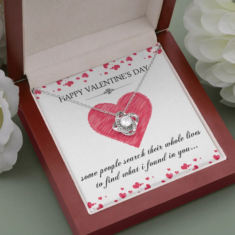 What I Found In You Love Knot Necklace