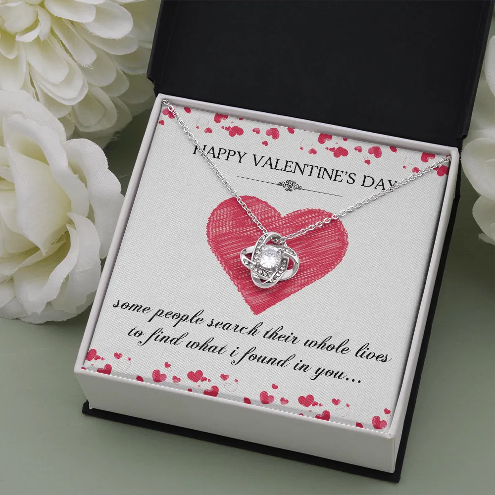 What I Found In You Love Knot Necklace