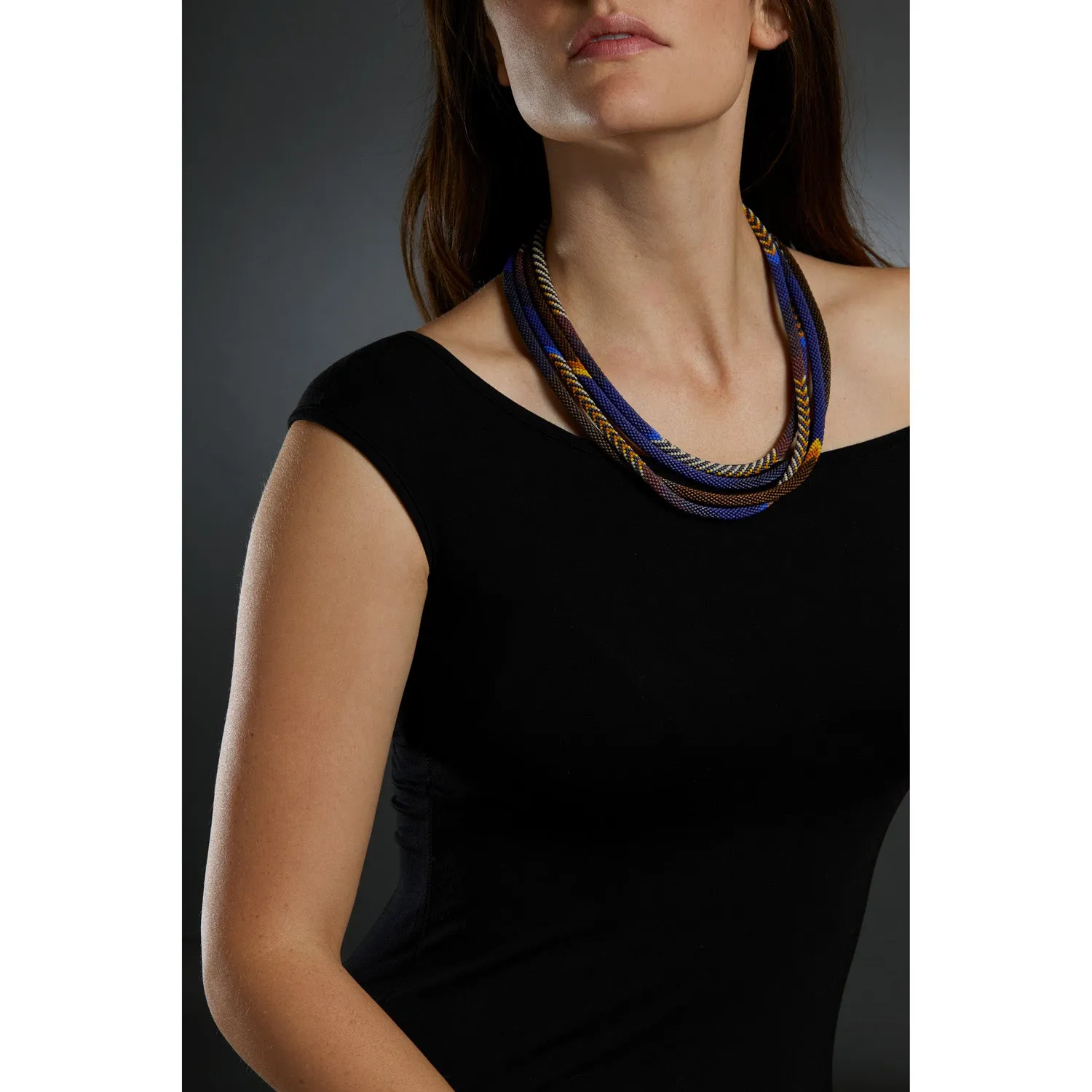 Wild Iris II, Sfumato Necklace