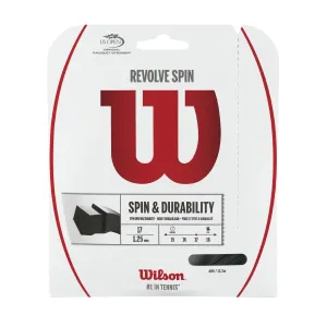 Wilson Revolve Spin Black Tennis String 17 Set