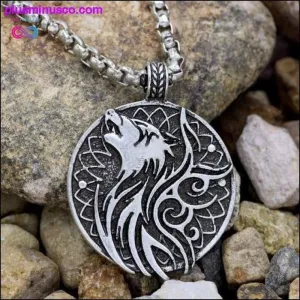 Wolf Viking Necklace and Pendant - Unique Nordic Jewelry for