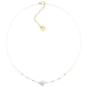 ZAG Velasquez Gold Necklace - White