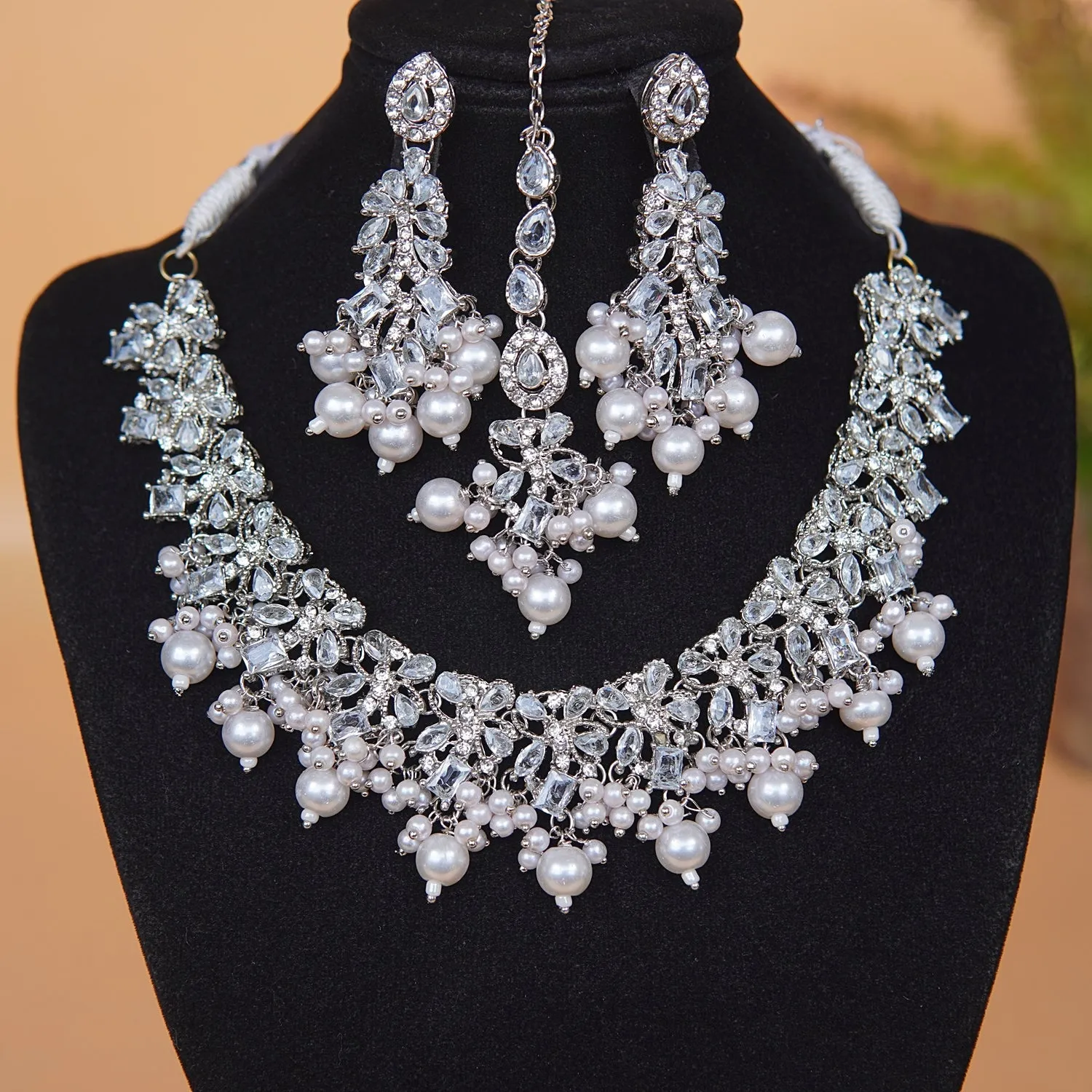 Zircon and Semi-Gemstone Necklace