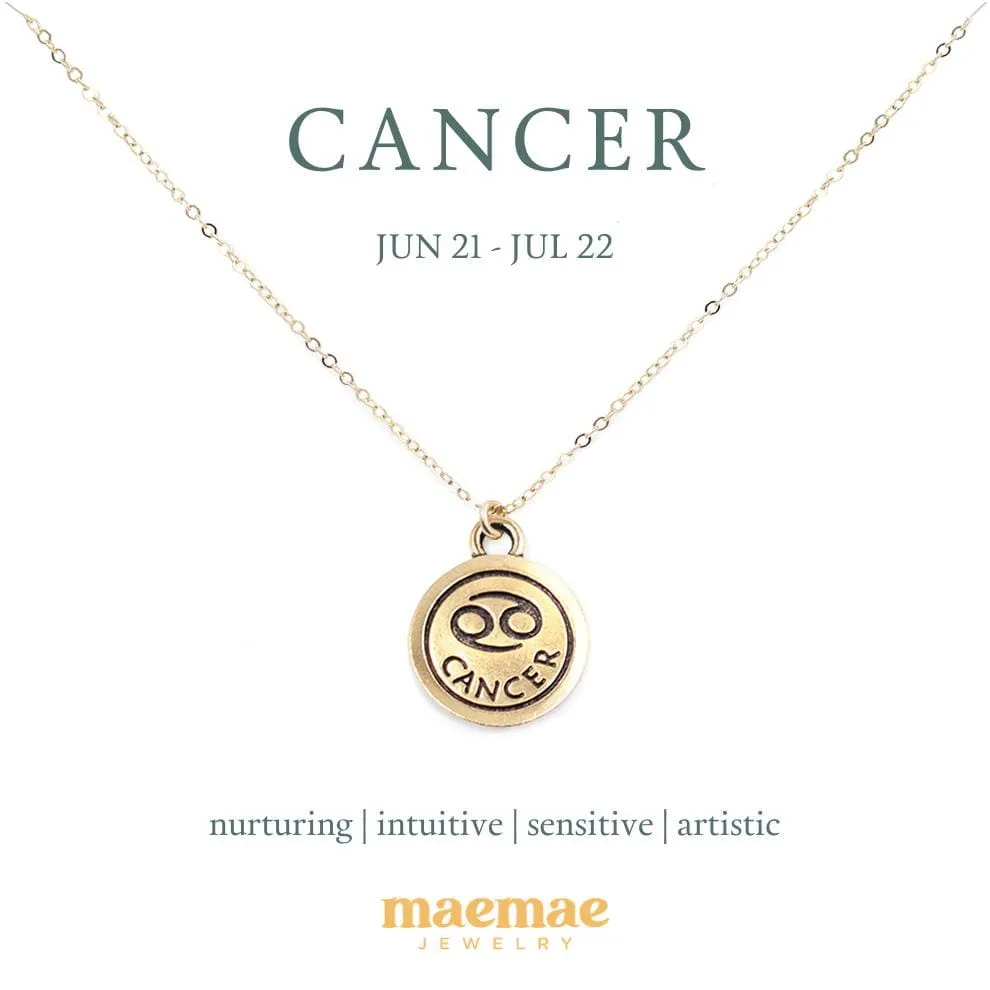 Zodiac Double-Sided Charm Necklace